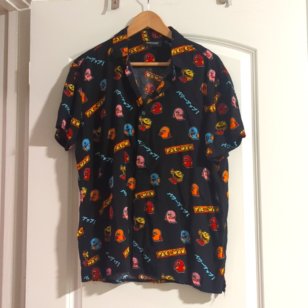 Pacman Silk, black and multicolor, large